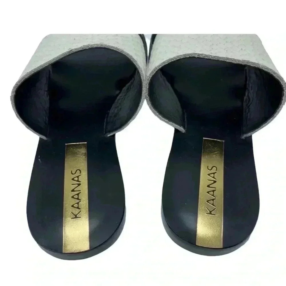 Kaanas Anthropologie leather slip on sandal size 6 - Picture 5 of 7